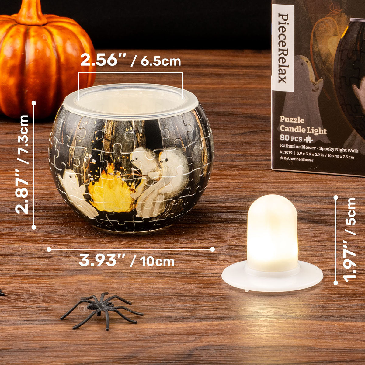 Spooky Night Walk - Jigsaw Puzzle Candle Light - Cozy Ambient Home