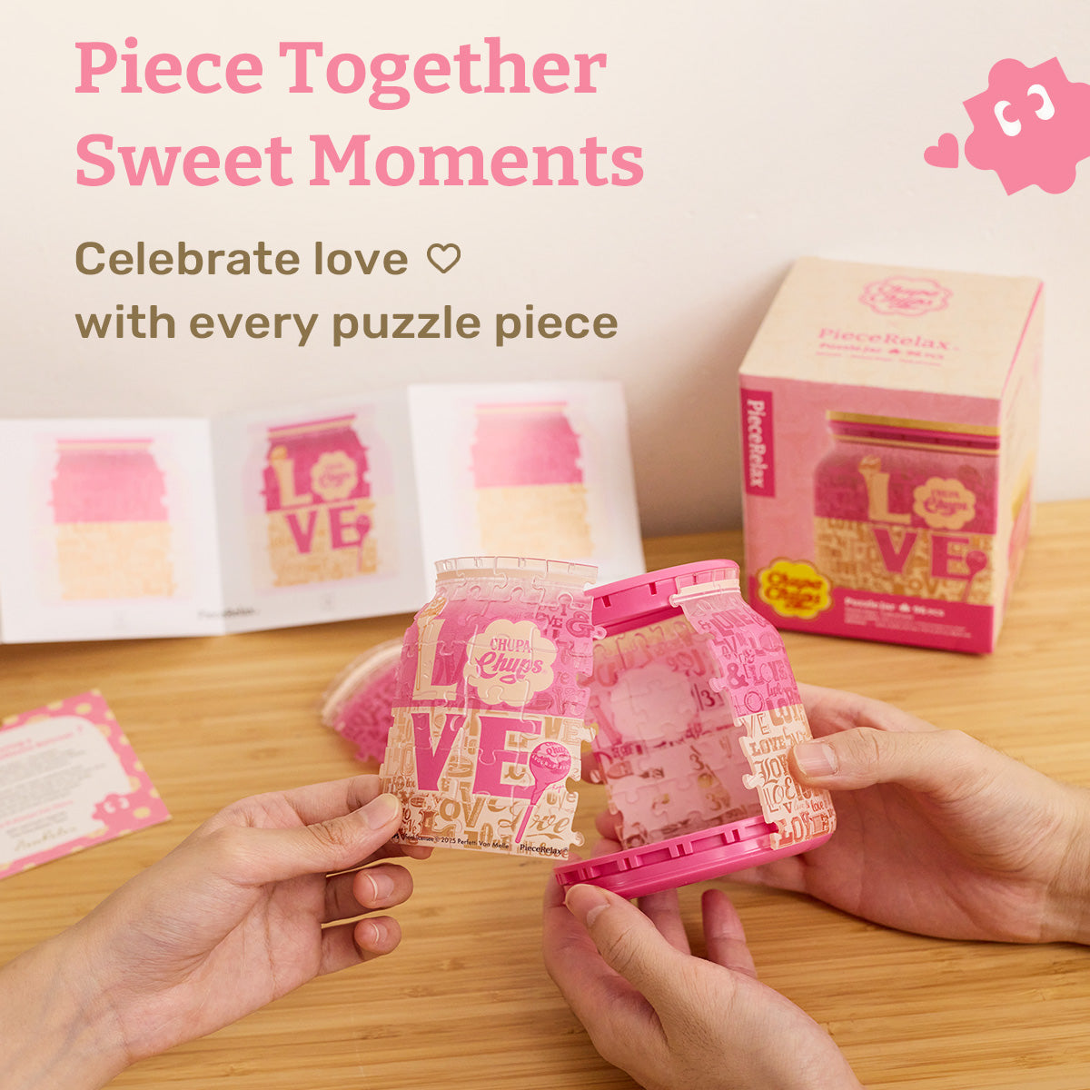 Full of Love - Jigsaw Puzzle Jar - Functional DIY Storage Decor