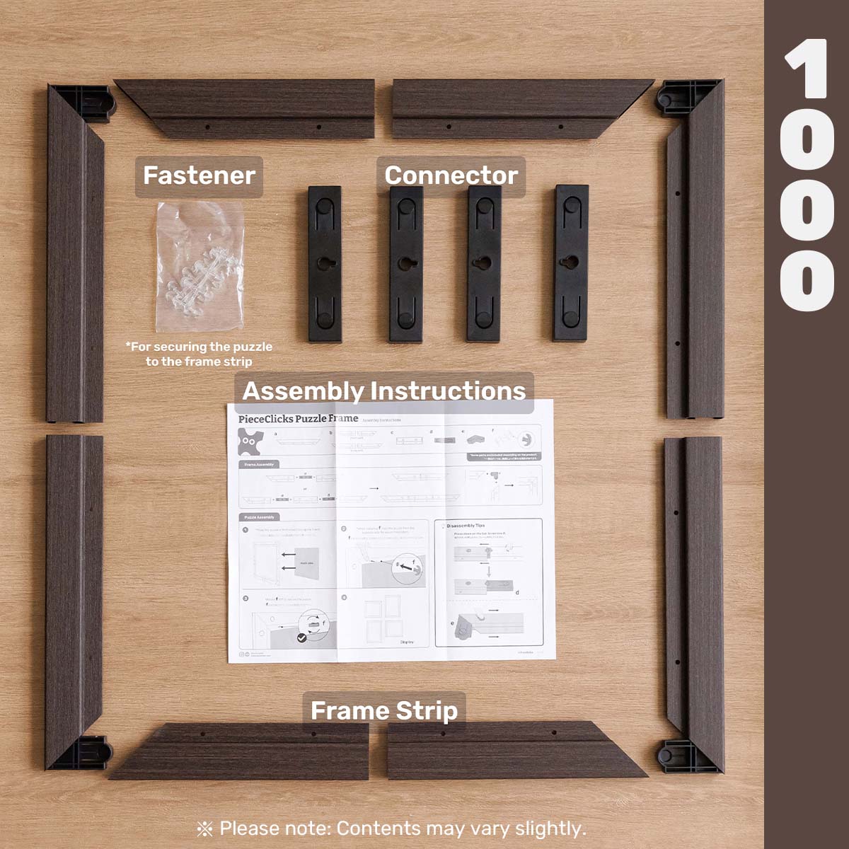 Your top choice for PieceClicks puzzle display (fits product codes starting with U). Easy to build and effortless to decorate, it complements any space beautifully.