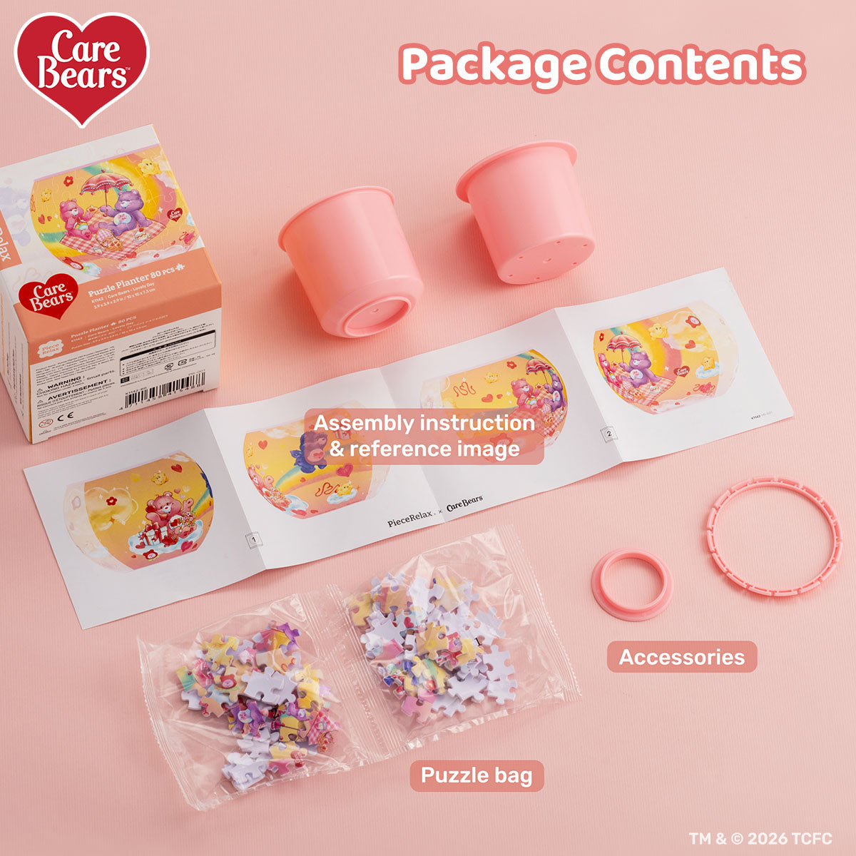 With Care Bears™, every day feels like a pink dream. Soft, sweet, and full of love—just like your favorite puzzle.
